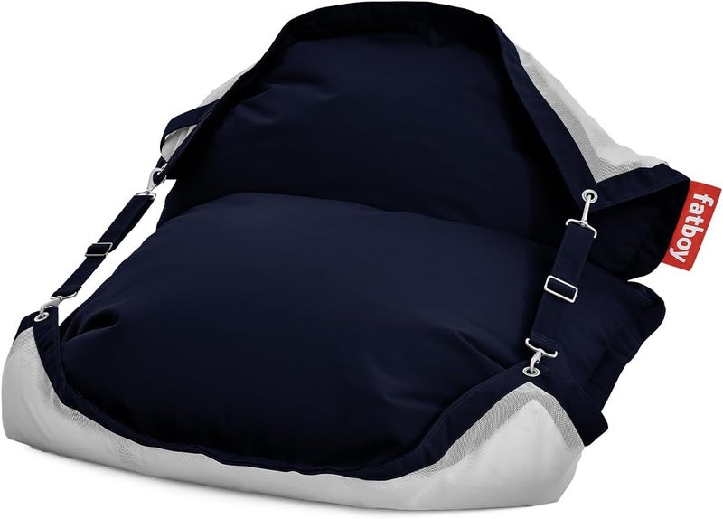 Fatboy Original Floatzac Floating Bean Bag, adjustable beanbag, Suitable for indoor and outdoor pool use, Water repellent fabric, Suitable for the Pool & Beach 134 x 185 cm (Dark ocean blue) - Image 1